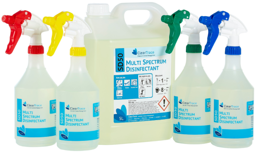 ClearTrace Infection Control Chemical Ranges